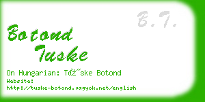 botond tuske business card